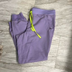 Brand new Figs jogger scrub pants. Lilac in color.
